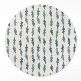 okragly-chodnik-winylowy-loft-drobne-listki-wzor-dekoracyjny-boho-50-cm