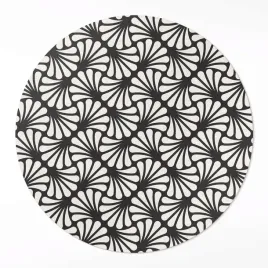 okragly-winylowy-chodnik-geometria-liscie-milorzebu-artdeco-glamour-50-cm