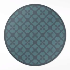okragly-winylowy-chodnik-czterolistne-koniczyny-wzor-geometryczny-80-cm