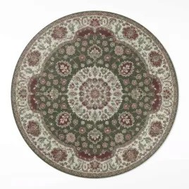 designerski-okragly-dywan-winylowy-wewnetrzny-perska-zielen-mandali-60-cm