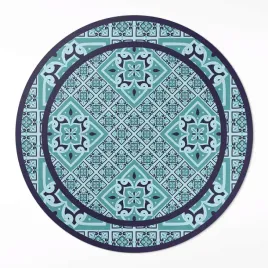 okragly-dywan-winyl-do-sypialni-ozdobne-kafelki-w-hiszpanskim-stylu-50-cm