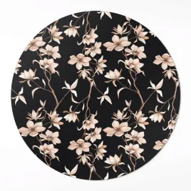 okragly-dywan-pcv-do-kuchni-jasne-kwiaty-na-galazkach-wzor-vintage-50-cm