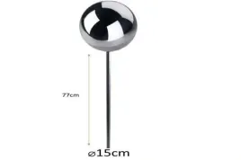 srebrna-kula-o-15-cm-na-piku-77-cm