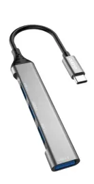 koncentrator-dudao-hub-4w1-usb-c-4xusb-a-63cm-czarny-a16t