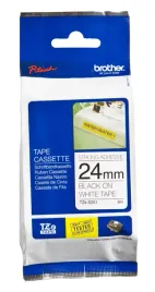 brother-tape-black-on-white-24mm-tzes251