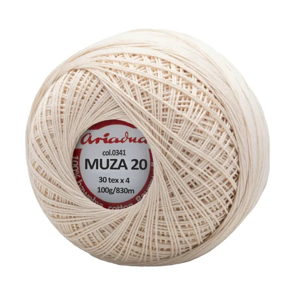 Kordonek Muza 20 0341 30tex x4 100g/830m 1szt