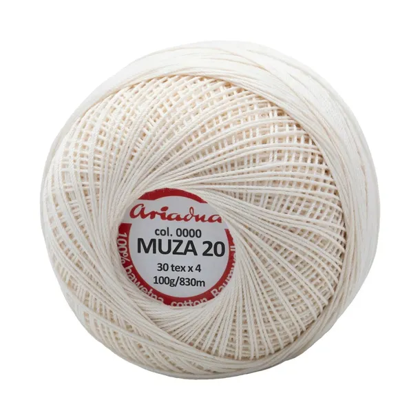 Kordonek Muza 20 0000 30tex x4 100g/830m 1szt