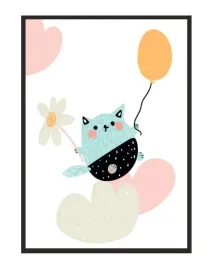 obraz-plakat-w-ramie-33x43-cm-kot-pd221