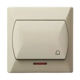 ospel-przycisk-zwierny-dzwonek-z-podswietleniem-bezowy-lp-6as-01-akcent