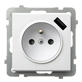 ospel-gniazdo-pojedyncze-z-ladowarka-usb-typu-a-gp-1rzpusb-m-00-1-szt