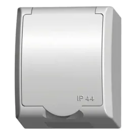 ospel-gniazdo-pojedyncze-z-uziemieniem-ip-44-bialy-klapka-gnh-1hz-00-w