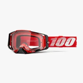gogle-motocyklowe-100percent-armega-czerwono-czarne-z-przezroczysta-szyba