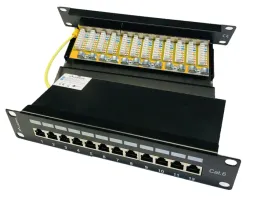 patch-panel-rack-12-port-1u-10-kat-6-ftp-z-organizerem-ekranowany-czarny