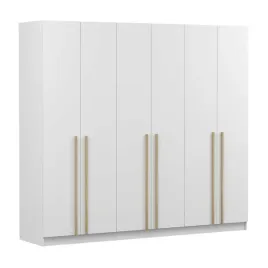 szafa-sevilla-230-6d-bialy-polki-drazki-drewniane-zlote-uchwyty-producent