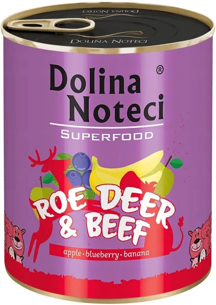 Dolina Noteci Superfood Mokra karma dla psa sarna i wołowina 800 g