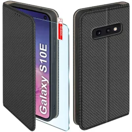 etui-z-klapka-do-samsung-s10e-zamykane-czarne-futeral-szklo-9h