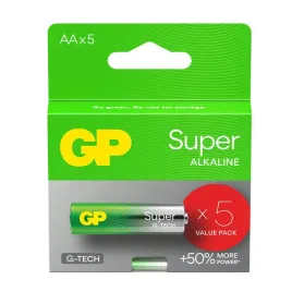 bateria-alkaliczna-aa-lr6-gp-super-alkaline-g-tech-5-sztuk