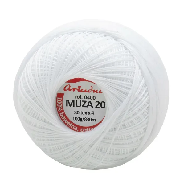 Kordonek Muza 20 0400 30tex x4 100g/830m 1 szt.