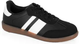 8662-czarne-sneakersy-klasyczne-sznurowane-trampki-39