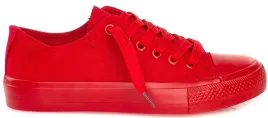 8704-czerwone-materialowe-trampki-tenisowki-gruba-podeszwa-37