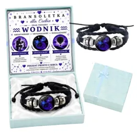bransoletka-wodnik-czarna-regulowana-z-kartka-zodiakalna-w-pudelku
