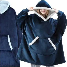 ciepla-bluza-koc-oversize-kocbluza-2w1-gruba-xxl-granat-futrzak-kocobluza