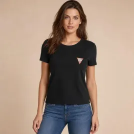 koszulka-t-shirt-damski-guess-triangle-czarny-logo-bawelna-basic-casual-l