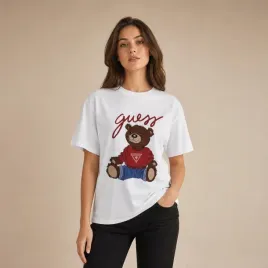 t-shirt-koszulka-guess-damski-bialy-z-duzym-nadrukiem-z-misiem-print-xs