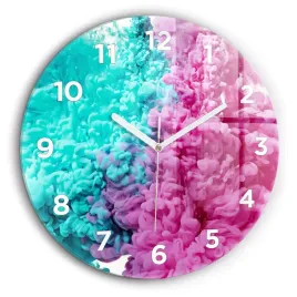 scienny-okragly-zegar-szklany-z-grafika-sztuka-nowoczesna-plamy-fi60-cm