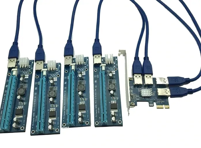 adapter-pci-e-usb-riser-splitter-4x-riser-010s-kod-producenta-897751376
