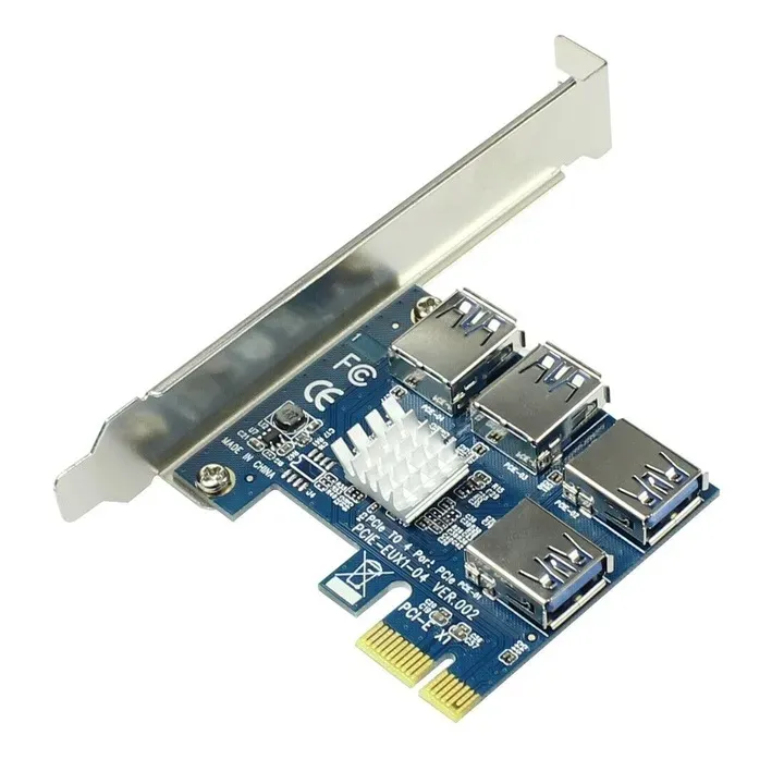 adapter-pci-e-usb-riser-splitter-4x-riser-010s