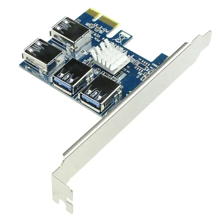 adapter-pci-e-usb-riser-splitter-4x-riser-010s