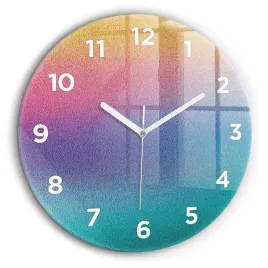 okragly-zegar-szklany-do-kuchni-ze-stylowym-nadrukiem-wzor-gradient-fi60-cm