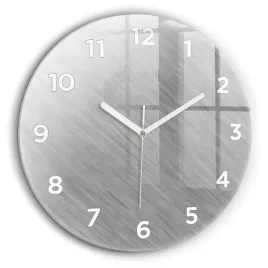 okragly-zegar-szklany-do-kuchni-na-sciane-ze-wzorem-metalowa-sciana-fi60-cm
