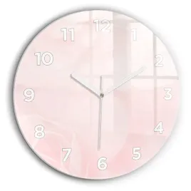 okragly-zegar-szklany-scienny-do-salonu-ze-stylowym-nadrukiem-roze-fi60-cm