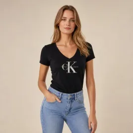 koszulka-damska-calvin-klein-jeans-t-shirt-czarny-dekolt-w-serek-bawelna-l