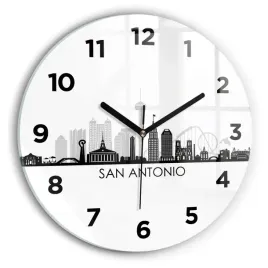 zegar-szklany-scienny-do-biura-z-grafika-miasto-san-antonio-texas-fi30-cm