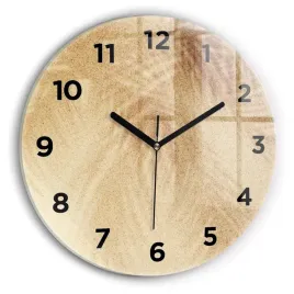 okragly-zegar-szklany-scienny-do-salonu-z-grafika-zlota-abstrakcja-fi30-cm