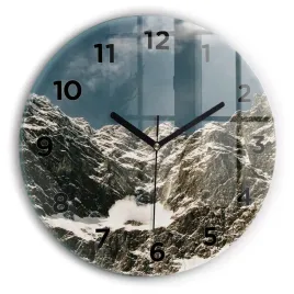 zegar-szklany-scienny-do-biura-ze-stylowym-nadrukiem-gory-watzmann-fi30-cm