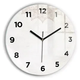 okragly-zegar-szklany-scienny-do-salonu-ze-wzorem-wzor-dekoracyjny-fi30-cm