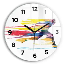 designerski-zegar-szklany-do-wnetrz-z-nadrukiem-ilustracja-biegacza-fi30-cm