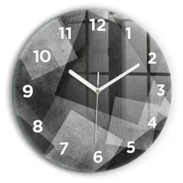 okragly-zegar-szklany-do-kuchni-z-nadrukiem-abstrakcja-geometryczna-fi30-cm
