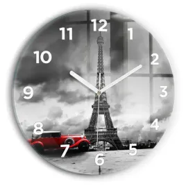 zegar-szklany-designerski-ze-stylowym-nadrukiem-effel-tower-paryz-fi30-cm