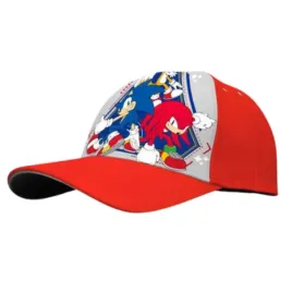 czapka-z-daszkiem-sonic-czerwona-dziecieca-na-spacer-rozmiar-54-cm