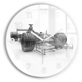 nowoczesny-okragly-zegar-szklany-z-nadrukiem-konstrukcja-bolidu-f1-fi30-cm