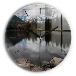 zegar-szklany-scienny-do-biura-z-grafika-tatry-wysokie-na-slowacji-fi60-cm