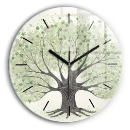 dekoracyjny-zegar-szklany-na-sciane-z-nadrukiem-duze-drzewo-natura-fi60-cm