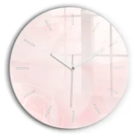 okragly-zegar-szklany-scienny-do-nowoczesnych-wnetrz-ze-wzorem-roze-fi60-cm