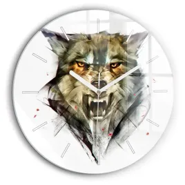 scienny-zegar-szklany-ze-stylowym-nadrukiem-rysowane-portret-wilka-fi60-cm
