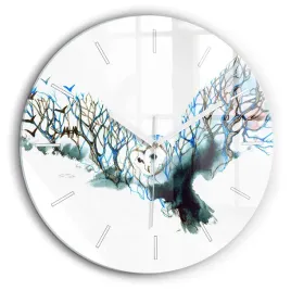 wiszacy-okragly-zegar-szklany-z-nadrukiem-wolnosc-i-natura-ptakow-fi60-cm